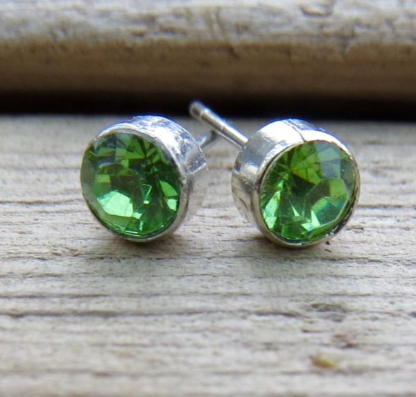 Green Crystal Studs