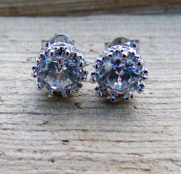 Crystal Crown Studs